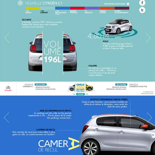 presentation page of the Citroën C1