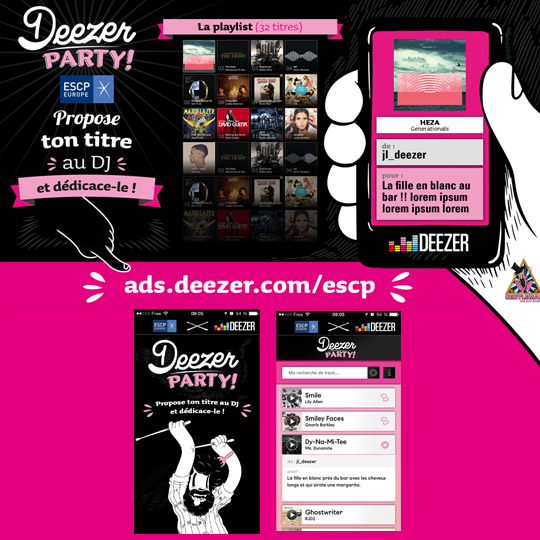 page d'accueil de l'application Deezer Party