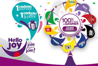 page d'accueil du site Kraft Hello Joy