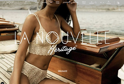 homepage of La Nouvelle website