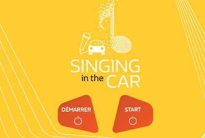 homepage of Atelier Renault - Singing in the Car app